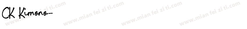 CK Kimono字体转换